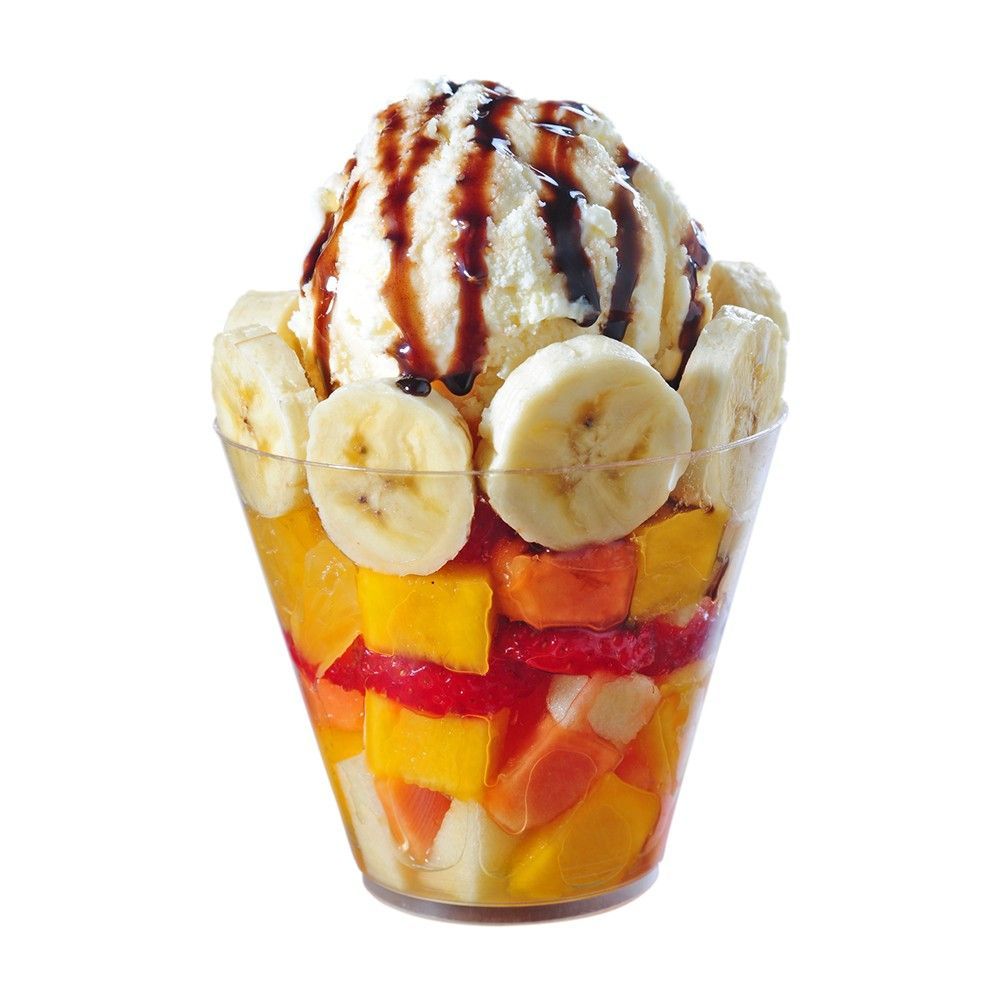 SALADA DE FRUTA COM SORVETE